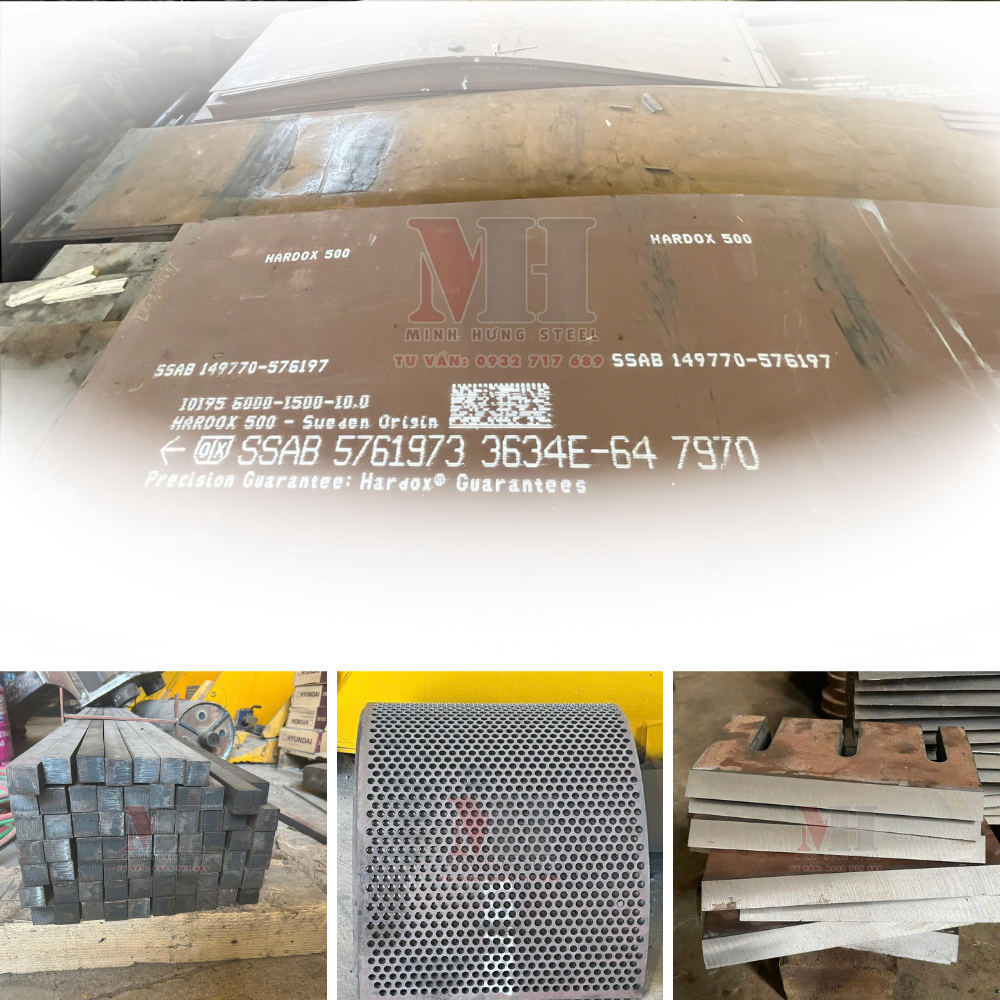 Thép tấm Hardox 500 cắt lẻ